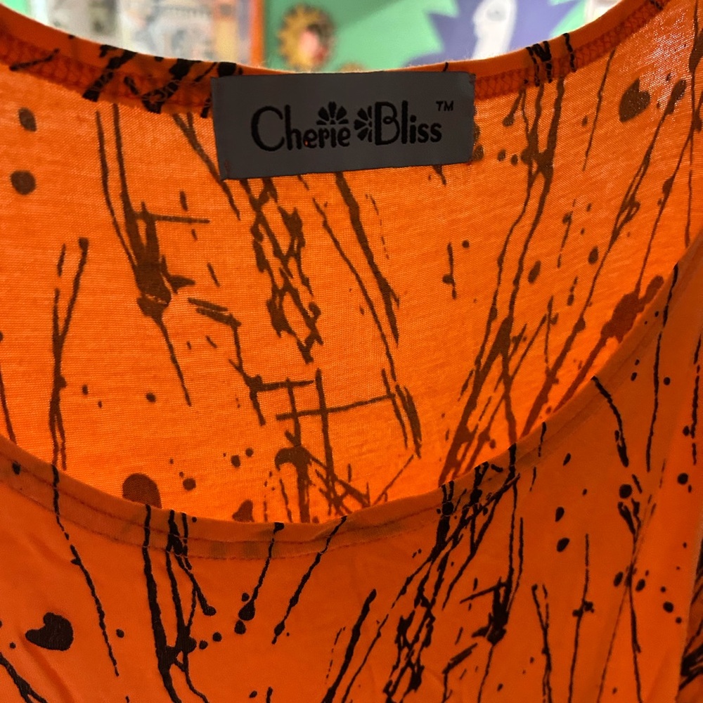 Orange Splatter Tank Top - Picture 13 of 16